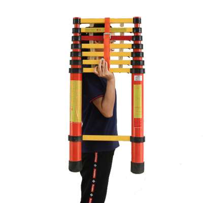 Light Weight Insulated Telescopic Ladder Fiberglass Material