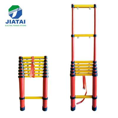 JIATAI FRP Single Telescopic Fiberglass Bamboo Ladder