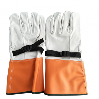 Leather procate Gloves for rubber/latex Insulated gloves