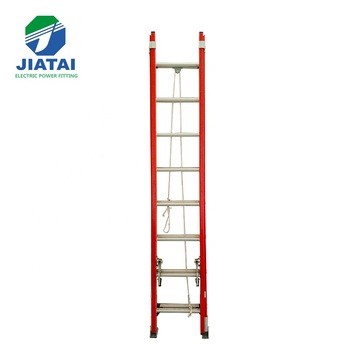 EN131, SGS,ISO Certification Single side extension step fiberglass ladder with Aluminium Alloy